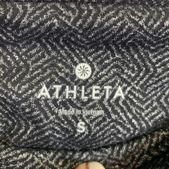 Athleta Gray Black Swirl Chaturanga Tights Leggings Pants W-451 Size Small - Picture 6 of 12